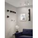 Plafoniere cu spoturi, Spoturi aplicate - Corp aplicat cu 3 spoturi directionabile Moon 3 Bar, negru