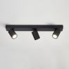 Corp aplicat cu 3 spoturi directionabile Moon 3 Bar, negru