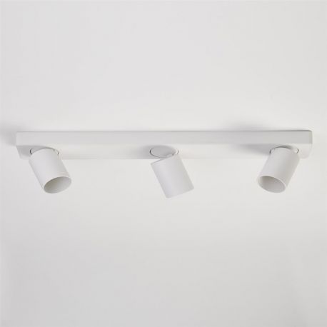 Plafoniere cu spoturi, Spoturi aplicate - Corp aplicat cu 3 spoturi directionabile Moon 3 Bar, alb