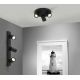 Iluminat pentru baie - Plafoniera baie cu 3 spoturi directionabile Selene, neagra