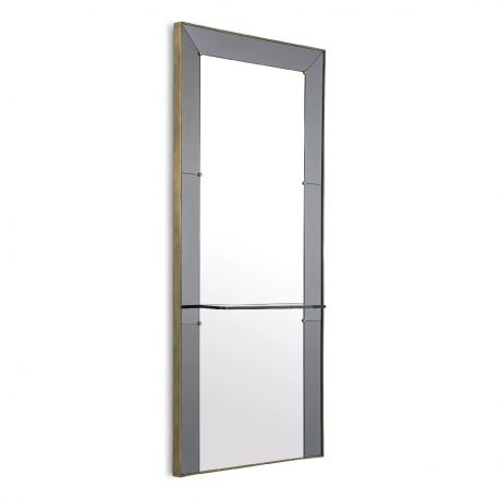 Oglinzi - Oglinda design LUX cu polita din sticla Bellana 100x217cm