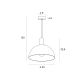 Pendule, Lustre suspendate - Lustra suspendata design industrial LUISANT