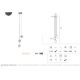 Pendule, Lustre suspendate - Lustra cu 3 pendule LED design modern NOBILE