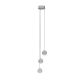 Pendule, Lustre suspendate - Lustra cu 3 pendule LED design modern NOBILE