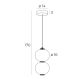Pendule, Lustre suspendate - Lustra, Pendul LED design modern TAMA