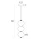 Pendule, Lustre suspendate - Lustra, Pendul LED design modern TAMA