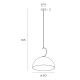 Pendule, Lustre suspendate - Lustra, Pendul LED design modern TWENTY 40cm