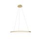 Candelabre, Lustre - Lustra suspendata LED dimabila design modern QUEEN auriu periat, 50cm