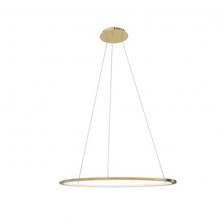 Candelabre, Lustre - Lustra suspendata LED dimabila design modern QUEEN auriu periat, 50cm