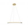 Lustra suspendata LED dimabila design modern QUEEN auriu periat, 50cm