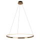 Candelabre, Lustre - Lustra suspendata LED dimabila design modern QUEEN auriu periat, 50cm