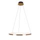 Candelabre, Lustre - Lustra suspendata LED dimabila design modern QUEEN auriu periat, 70cm