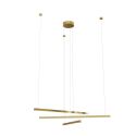 Lustra LED dimabila design modern TRIO 3 auriu periat