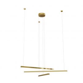 Pendule, Lustre suspendate - Lustra LED dimabila design modern TRIO 3 auriu periat