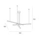Pendule, Lustre suspendate - Lustra LED dimabila design modern TRIO 3 auriu periat
