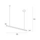 Pendule, Lustre suspendate - Lustra LED dimabila design modern TRIO auriu periat