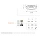 Plafoniere cu spoturi, Spoturi aplicate - Spot aplicat design minimalist cu protectie IP65 FORM auriu periat
