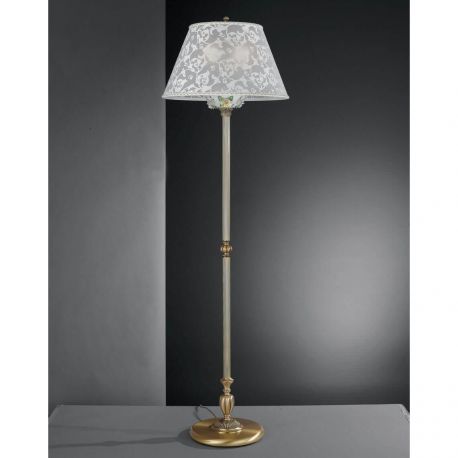 Lampadare - Lampadar design italian din alama si detalii din portelan 9000