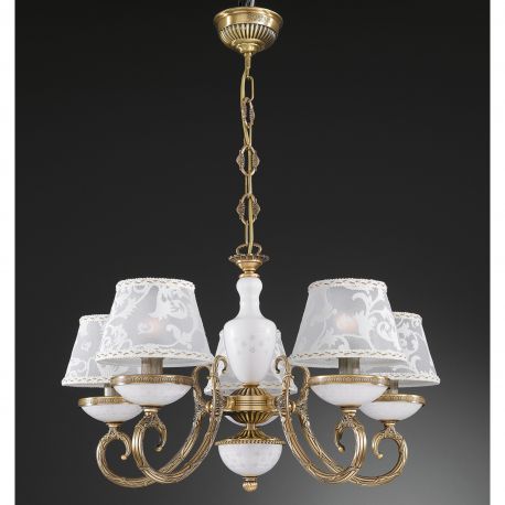 Candelabre, Lustre - Candelabru 5 brate design italian din alama 8280