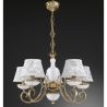 Candelabru 5 brate design italian din alama 8280
