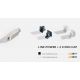 Accesorii iluminat - Accesoriu sina trifazata, set profil intermediar electrificat + 2 capetii decor AZ2978