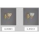 Plafoniere - Plafoniera design italian din alama si sticla transparenta 4321