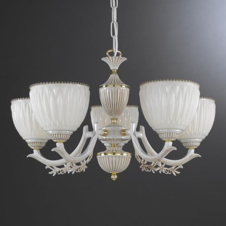 Candelabre, Lustre - Candelabru clasic cu 5 brate design italian din alama 9681