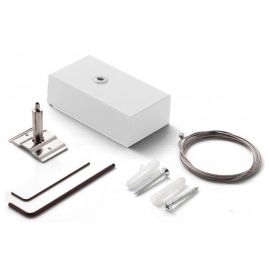 Accesorii iluminat - Accesoriu, set un cablu suspensie si alimentare lustre STEEL, CABLE 2 MT + WH CEILING CUP