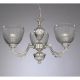 Candelabru cu 3 brate design italian din alama 9851