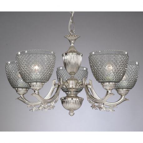 Candelabre, Lustre - Candelabru cu 5 brate design italian din alama 9851