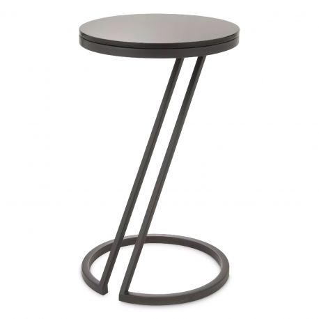 Masute Living - Masuta auxiliara design LUX Falcone Gunmetal
