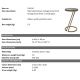 Masute Living - Masuta auxiliara design LUX Falcone Vintage brass