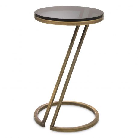 Masute Living - Masuta auxiliara design LUX Falcone Vintage brass