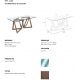 Mese dining - Masa de sufragerie in stil modern cu blat din sticla 180x90cm
