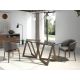 Mese dining - Masa de sufragerie in stil modern cu blat din sticla 180x90cm