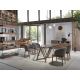 Mese dining - Masa de sufragerie in stil modern cu blat din sticla 180x90cm
