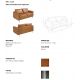 Canapele - Canapea 2 locuri eleganta, design LUX Buffalo brown