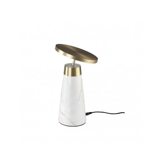 Veioze - Veioza, Lampa de masa design LUX LED dimabil Calacatta marble white
