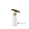 Veioza, Lampa de masa design LUX LED dimabil Calacatta marble white