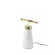 Veioze - Veioza, Lampa de masa design LUX LED dimabil Calacatta marble white
