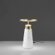 Veioze - Veioza, Lampa de masa design LUX LED dimabil Calacatta marble white