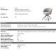 Scaune - Scaun pivotant design elegant LUX Masters, Sisley grey