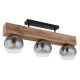 Plafoniere - Plafoniera cu 3 surse de iluminat design modern Moitas negru, maro