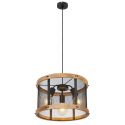 Pendul design industrial Jeanie negru, maro