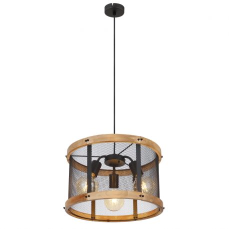 Pendule, Lustre suspendate - Pendul design industrial Jeanie negru, maro