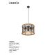 Pendule, Lustre suspendate - Pendul design industrial Jeanie negru, maro