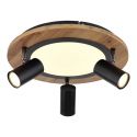 Plafoniera LED cu 3 spoturi directionabile design industrial Kassu 40cm
