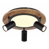 Plafoniera LED cu 3 spoturi directionabile design industrial Kassu 40cm