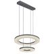 Pendule, Lustre suspendate - Lustra LED suspendata cu telecomanda design modern Blasius negru, alb