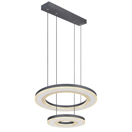 Pendule, Lustre suspendate - Lustra LED suspendata cu telecomanda design modern Blasius negru, alb